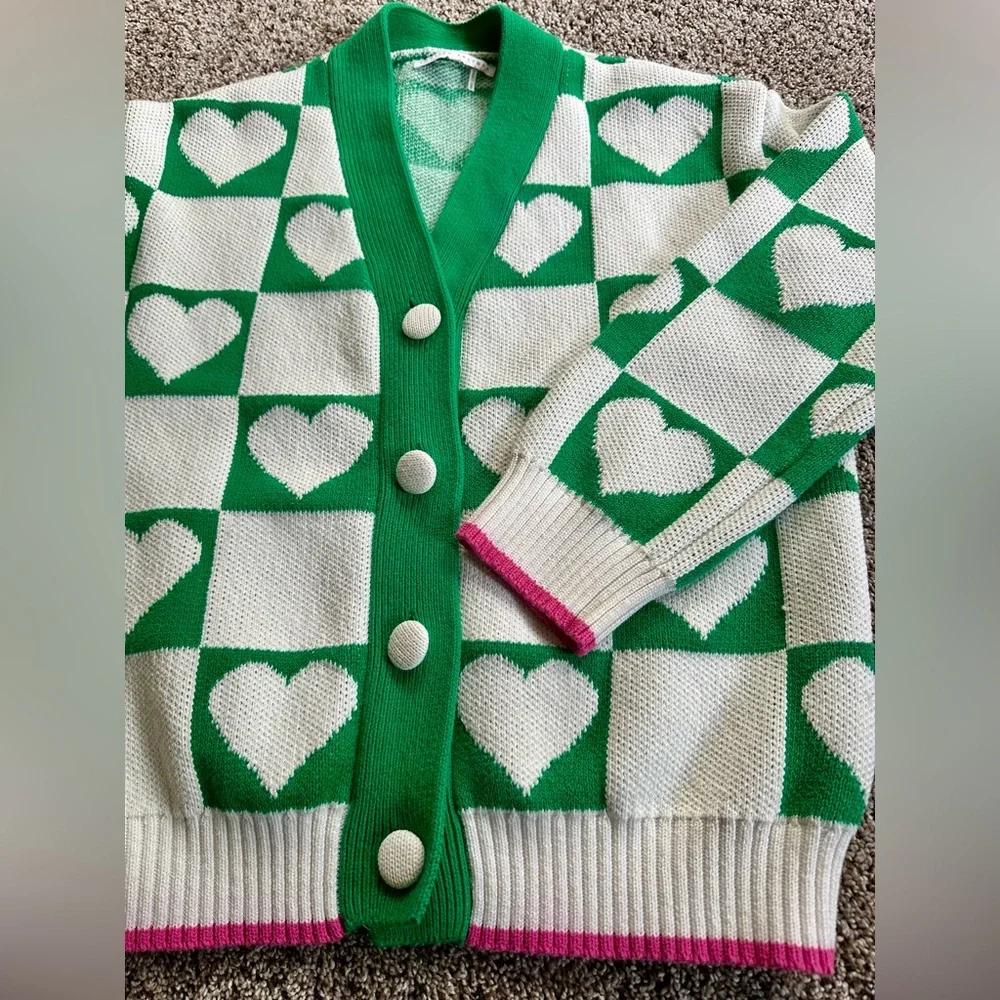 English Factory Heart Pattern Sweater - Picture 5 of 8
